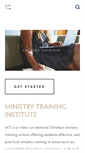 Mobile Screenshot of ministrytraininginstitute.com